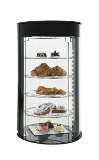 Vitrines à patisseries pour boulangerie -  Température neutre - Dim : 435 x 435 x 710 mm