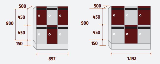 6 portes :