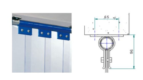 Profil de fixation en polyéthylène