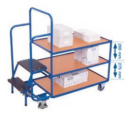 3 tablettes - L.1320 mm
