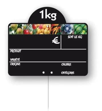  Etiquette à pique inoxydable