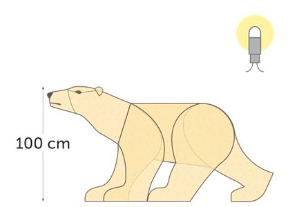 Hauteur : 100 cm