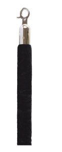 Corde noir - Crochet Argent