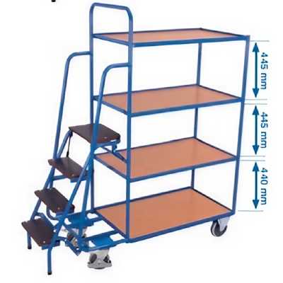 4 tablettes - L.1495 mm