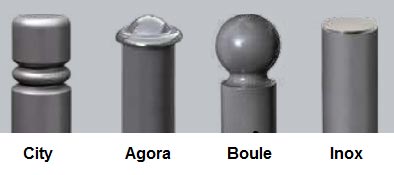 4 pommeaux au choix