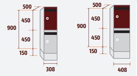 2 portes :