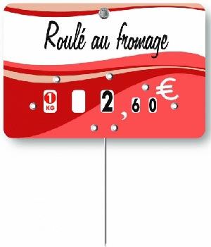 Étiquette avec Texte à personnaliser 