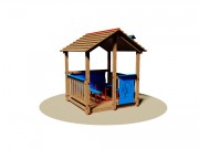 Cabane pour aire de jeux