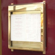 Porte menu mural