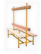 Banc vestiaire double face