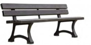 Banc public en plastique recyclé