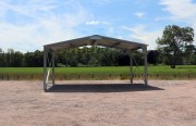 Abri en kit bi-pente - 6x5x3,35m - 30m²