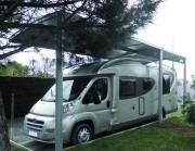 Abri camping car en acier