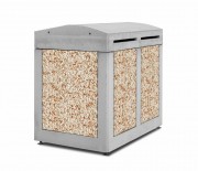 Conteneurs poubelles en béton anti-vandalisme