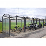 Abri cycles voûte extérieur