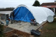 Abri de chantier gonflable