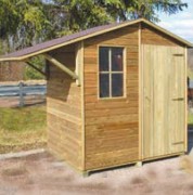 Abri de jardin bois : Hauteur 2.00 m