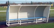 Abri de touche football en aluminium