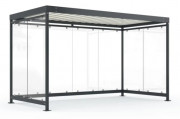 Abri fumeurs premium 9m² - 8 à 10 éléments - L.4195 x P.2165 x H.2510 mm