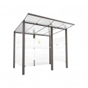 Abri fumeurs Profondeur 3400 mm
