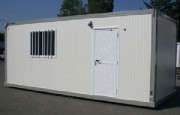 Abri isolé métallique pour chantier