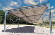 Abri monopente en kit 5,4x15x3m - 81m²