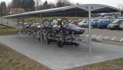 Abri vélo à Toiture modulaire
