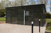 Abri vélo grillagé en metal - Longueur de 2,5 m à 7,5 m - Largeur 2,5m/3,20m