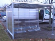 Abri vélo toit pente arrière