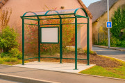 Abri voyageur vitré - Longueur 2,5 m à 7,5 m - Largeur de 1,6 m/2,5 m
