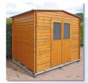 Abri de jardin bois brut classique