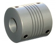 Accouplement flexible à hélicoïdes en aluminium diamètres d'arbre 10 à 14 mm