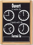 Affiche horaire pour commerces