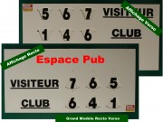 Affichage score tennis manuel Recto verso