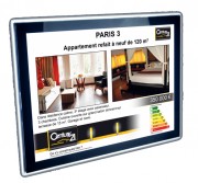 Afficheur lumineux pour agence Century21 