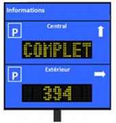 Afficheur pour parking