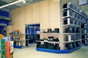 Agencement espace TV en hypermarché