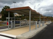 allée piétonne couverte pour collectivité et entreprises