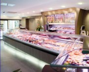 Aménagement de vitrines pour boucheries