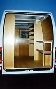Aménagement en bois pour Volkswagen Caddy