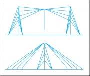 Antenne dipôle éventail 