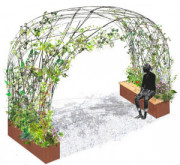 Arche végétale mobile - Superficie : 3,6m² - avec banquette