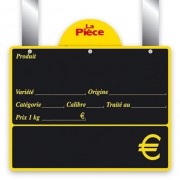 Ardoise noire affichage prix