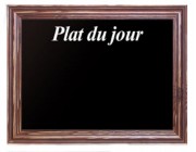 Ardoise noire plat du jour