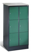 Armoire à casier avec 3 casiers superposés