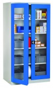 Armoire d’atelier à portes transparentes