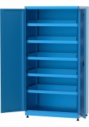 Armoire d'atelier tablettes bordées