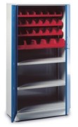 Armoire de rangement avec bacs