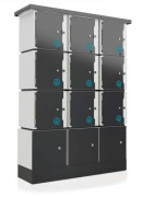 Armoire de rechargement de batteries pour vélos électriques