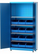 Armoire de stockage à tablettes réglables